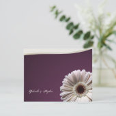 Gerbera Daisy / Plum Fancy Kaart (Staand voorkant)