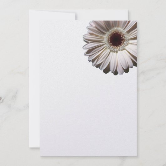 Gerbera Daisy repetitie diner Kaart (Achterkant)