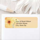 Gerbera Daisy Retouradreslabels Etiket (Insitu)