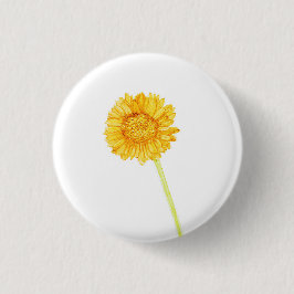 Gerbera daisy ronde button 3,2 cm