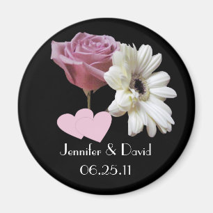 Gerbera Daisy & Roos Wedding Magnet