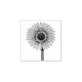 Gerbera Daisy Rubberstempel (Afrduk)