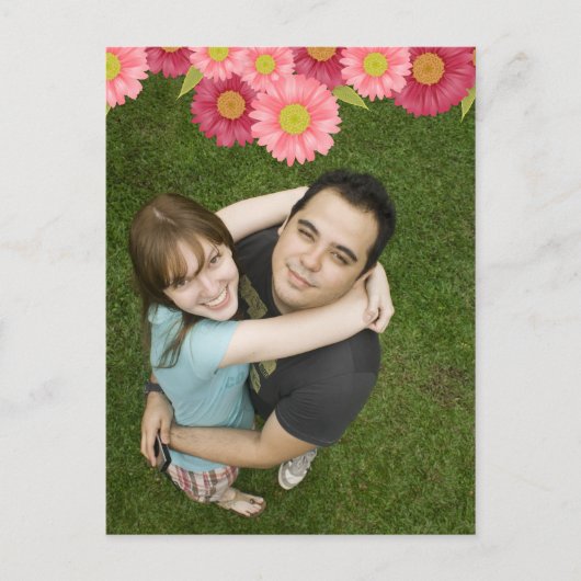 Gerbera Daisy Save the Date Wedding Briefkaart (Voorkant)
