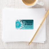 Gerbera Daisy Scroll 1 | BLAUWGROEN Etiket (Insitu)