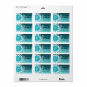 Gerbera Daisy Scroll 1 | BLAUWGROEN Etiket (Full Sheet)