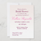 Gerbera Daisy Scroll Vrijgezellenfeest fuschia Kaart (Achterkant)