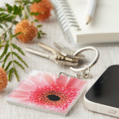 Gerbera Daisy Sleutelhanger (Voorkant Rechts)