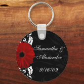 Gerbera Daisy Sleutelhanger (Voorkant)