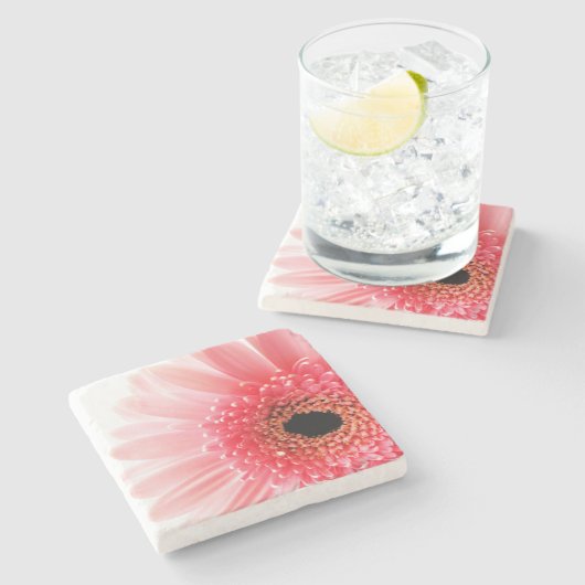 Gerbera Daisy Stenen Onderzetter (Zijkant)