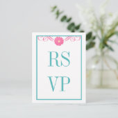 Gerbera Daisy Swirls Response Briefkaart (Staand voorkant)