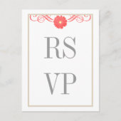 Gerbera Daisy Swirls Response Briefkaart (Voorkant)