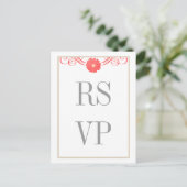 Gerbera Daisy Swirls Response Briefkaart (Staand voorkant)