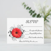 Gerbera Daisy Theme RSVP Kaartje (Staand voorkant)