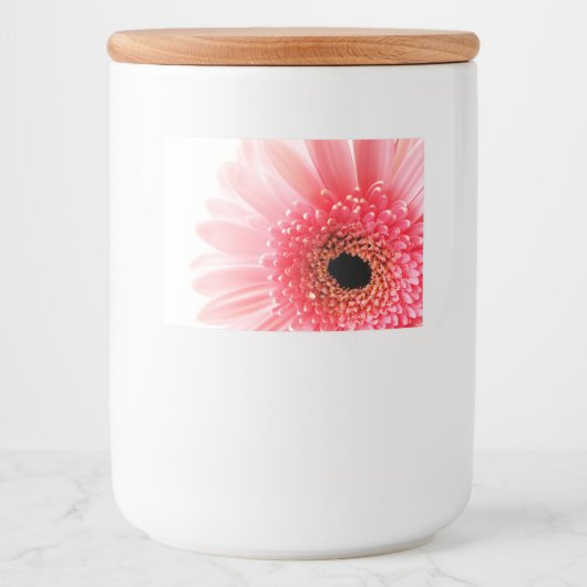Gerbera Daisy Voedselcontainer Etiket (Voorkant)