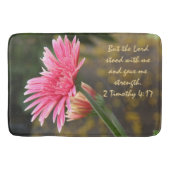 Gerbera Daisy w/Bible Verse Badmat (Voorkant)