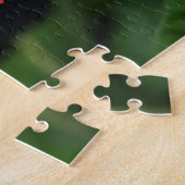 Gerbera Daisy w/ Scripture Verse (Luke 4:4) Legpuzzel (Zijkant)