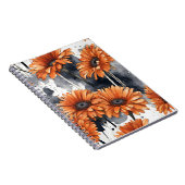 Gerbera Daisy - Waterverf bloemen Notitieboek (Rechterzijde)