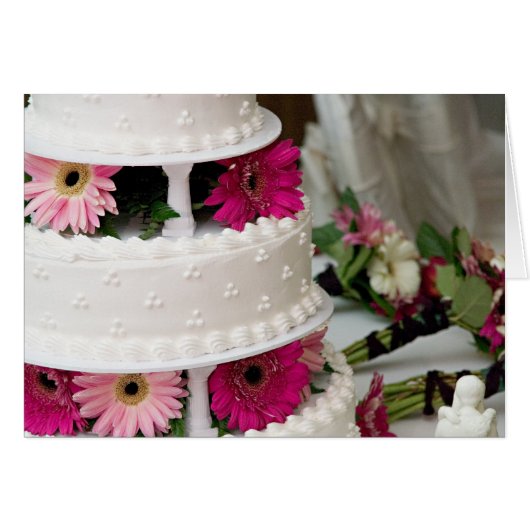 Gerbera Daisy Wedding Cake (Voorkant Horizontaal)