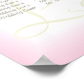 Gerbera Daisy Wedding Guest Seating Chart Poster (Hoek)