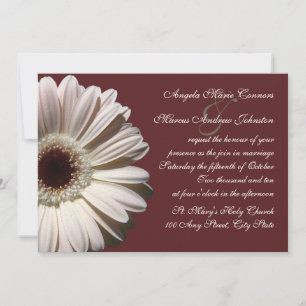 Gerbera Daisy Wedding Kaart