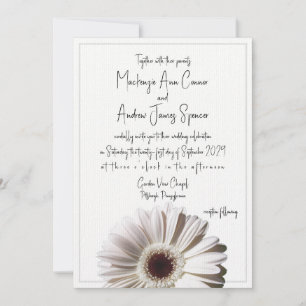 Gerbera Daisy Wedding Kaart