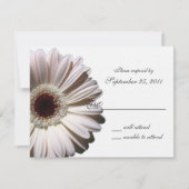 Gerbera Daisy Wedding / Reactie RSVP Kaartje (Voorkant)