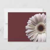 Gerbera Daisy Wedding/Response RSVP Kaartje (Achterkant)