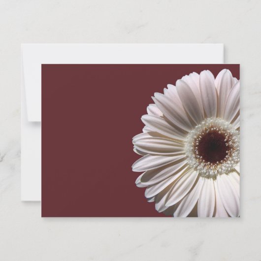 Gerbera Daisy Wedding/Response RSVP Kaartje (Achterkant)