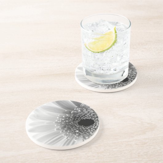 Gerbera Daisy Zandsteen Onderzetter (Zijkant)