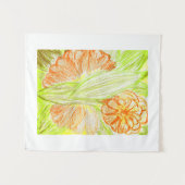 Gerbera en Aspidistra elatior Wandkleed (Voorkant (horizontaal))