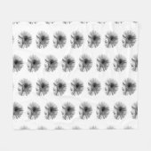 Gerbera Fleece Deken (Voorkant (Horizontaal))
