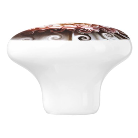 GERBERA FLOWER KERAMISCHE KNOP (Zijkant)