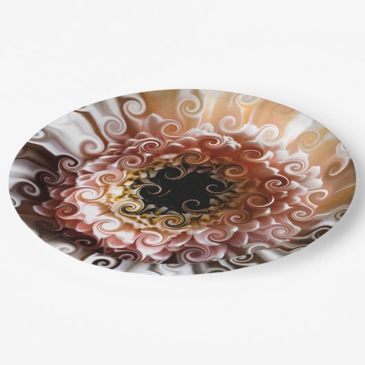 GERBERA FLOWER PAPIEREN BORDJE (Gekanteld)