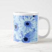 Gerbera Flowers, Blue Flowers, Flowers Pattern of  Grote Koffiekop (Rechts)