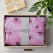 Gerbera Flowers, Pink Flowers, Your Name Tissuepapier (Geschenk)