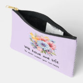 Gerbera flowers positive words purple etui (Open)