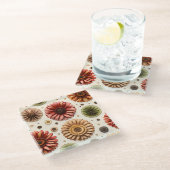 Gerbera Galore Glazen Onderzetter (Schuin)