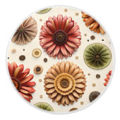 Gerbera Galore Keramische Knop (Voorkant)