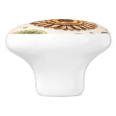 Gerbera Galore Keramische Knop (Zijkant)