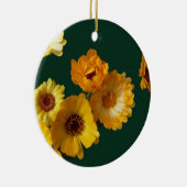 Gerbera groeten keramisch ornament (Rechts)