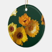 Gerbera groeten keramisch ornament (Links)