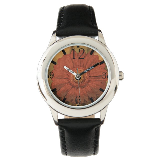 Gerbera Horloge (Voorkant)