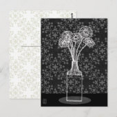 Gerbera in Vaas Illustratie Briefkaart (Voorkant / Achterkant)