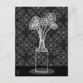 Gerbera in Vaas Illustratie Briefkaart (Voorkant)