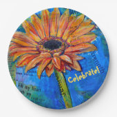 Gerbera Joy Painted bord (Voorkant)