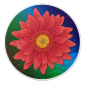 Gerbera Keramische Knop (Voorkant)