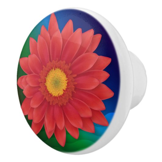 Gerbera Keramische Knop (Rechts)