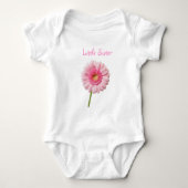 Gerbera, kleine zus romper (Voorkant)