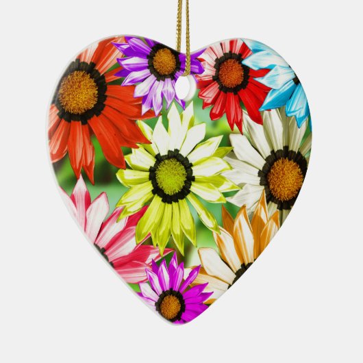 Gerbera kleurige bloem keramisch ornament (Rechts)