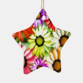 Gerbera kleurige bloem keramisch ornament (Rechts)